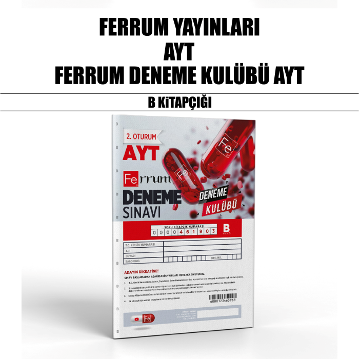 FERRUM YKS AYT DENEME KULÜBÜ SNV 1-B - 25-26